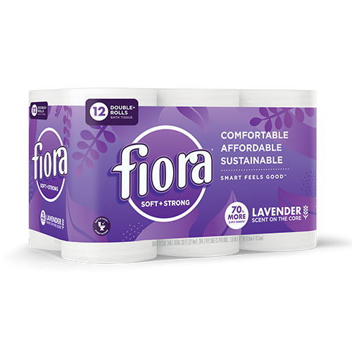 FIORA: Tissue Bath Lavender 12Pk, 12 pk