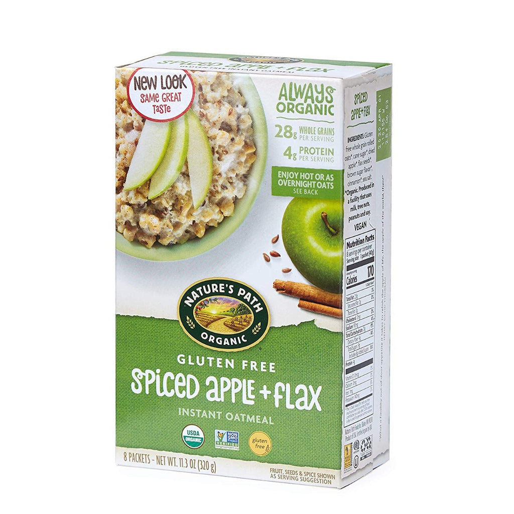 NATURES PATH: Gluten Free Spiced Apple with Flax Oatmeal, 11.3 oz