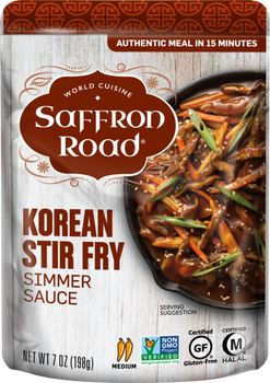 SAFFRON ROAD: Korean Stir Fry Simmer Sauces, 7 oz