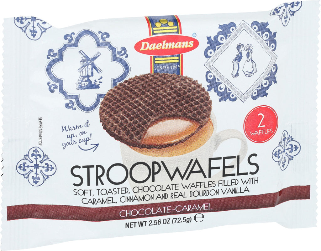 DAELMANS: Stroopwafels Duo Choc Cml, 2.56 oz