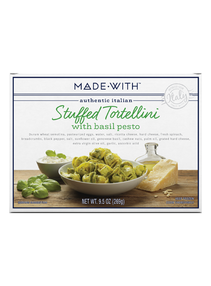 MADE WITH: Stuffed Tortellini with Basil Pesto, 9.5 oz