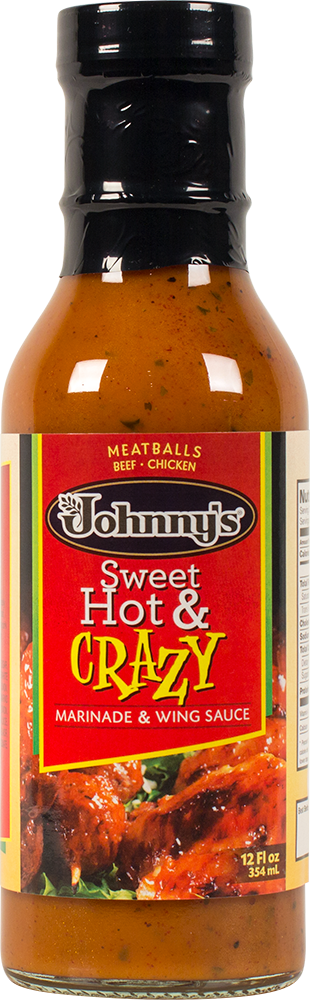 JOHNNYS FINE FOODS: Marinade Crazy Sweet & Hot, 12 oz