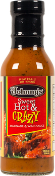 JOHNNYS FINE FOODS: Marinade Crazy Sweet & Hot, 12 oz