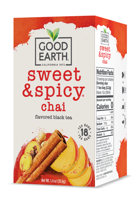 GOOD EARTH: Tea Chai Sweet Spicy, 18 bg