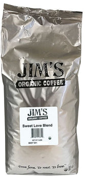 JIMS ORGANIC COFFEE: Organic Sweet Love Blend Coffee, 5 lb