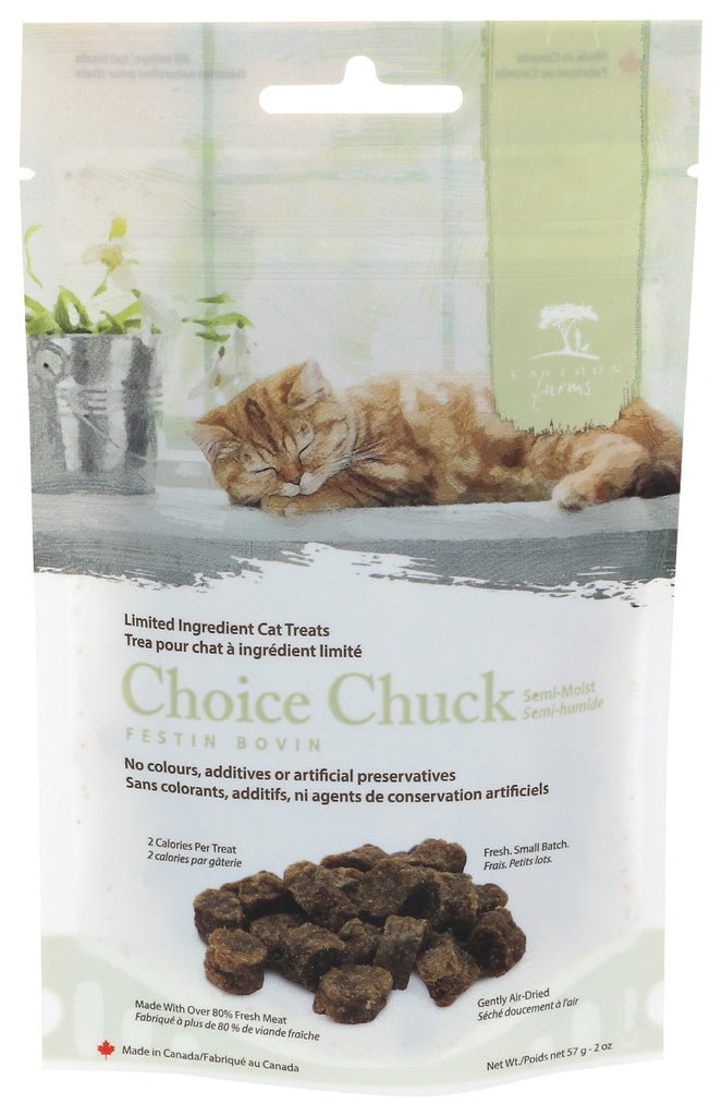 CALEDON FARMS: Choice Chuck Cat Treats, 2 oz