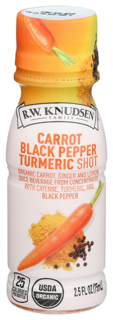 KNUDSEN: Carrot Black Pepper Turmeric Juice Shot, 2.5 fo