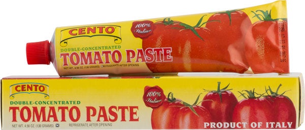 CENTO: Double Concentrated Tomato Paste Tube, 4.56 oz