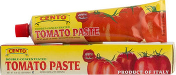 CENTO: Double Concentrated Tomato Paste Tube, 4.56 oz