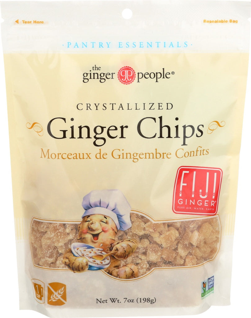 GINGER PEOPLE: Crystallized Ginger Chips, 7 oz