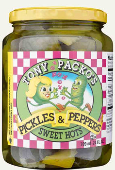 Tony Packos: Pickle Pepper Sweet Hots, 24 oz