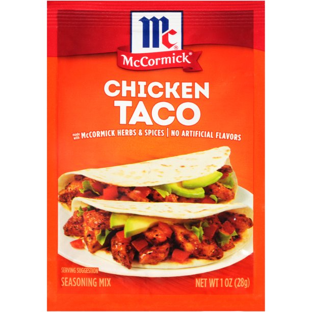 MC CORMICK: Chicken Taco Seasoning Mix, 1 oz