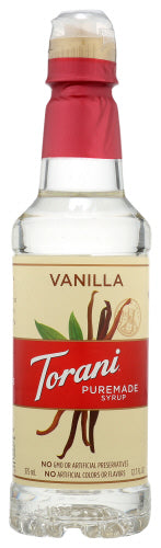 TORANI: Puremade Vanilla Syrup, 375 ml