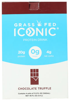 ICONIC: Protein Drink Chocolate Truffle 4Pack, 46 fo