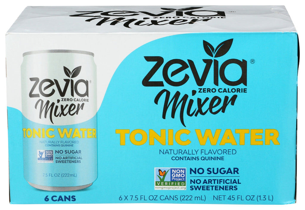 ZEVIA: Tonic Water Mixer 6Pack, 45 oz