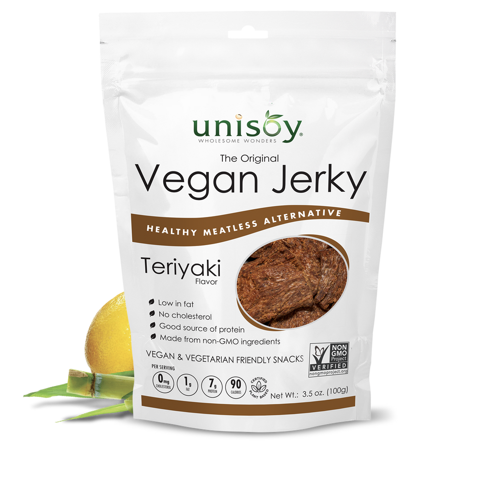 UNISOY: Jerky Vegan Teriyaki, 3.5 oz