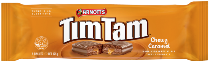 ARNOTTS: TimTam Chewy Caramel Cookie, 6.2 oz