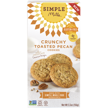 SIMPLE MILLS: Crunchy Toasted Pecan Cookies, 5.5 oz