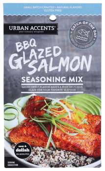 URBAN ACCENTS: Bbq Glazed Salmon Seasoning, 1 oz