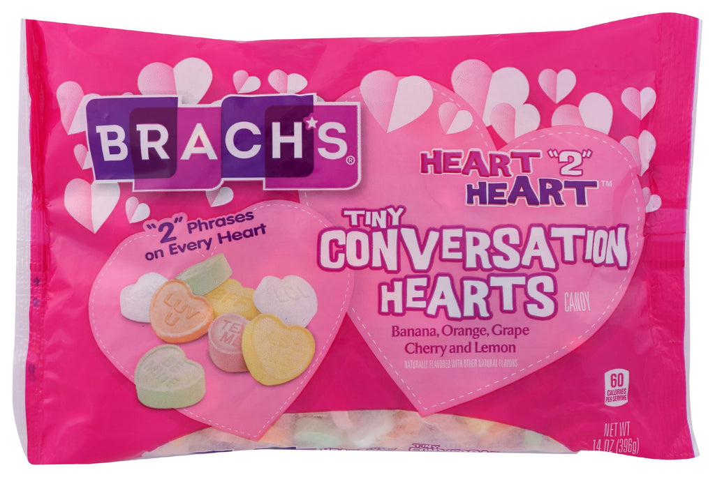 BRACHS: Tiny Conversation Hearts Candy, 14 oz