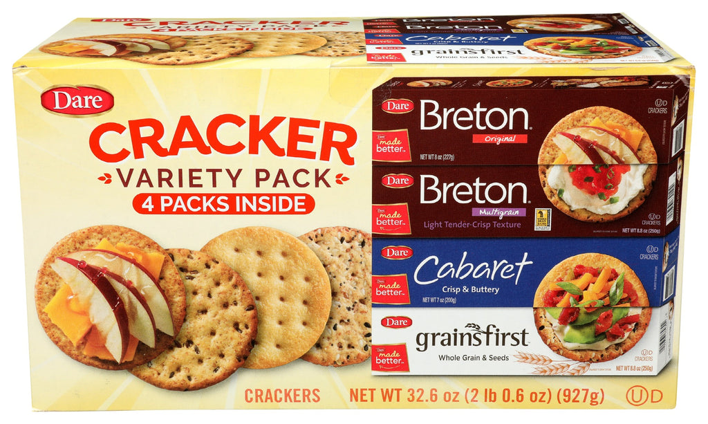 DARE: Breton Cracker Variety 4Pack, 32.6 oz