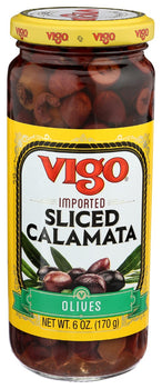 VIGO: Sliced Calamata Olives, 6 oz