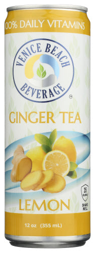 VENICE BEACH BEVERAGE: Ginger and Lemon Vitamin Iced Tea, 12 fo