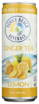 VENICE BEACH BEVERAGE: Ginger and Lemon Vitamin Iced Tea, 12 fo