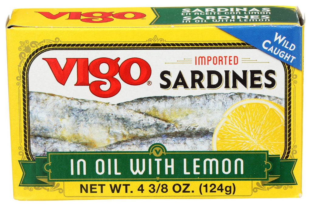 VIGO: Sardines in Oil with Lemon, 4.37 oz