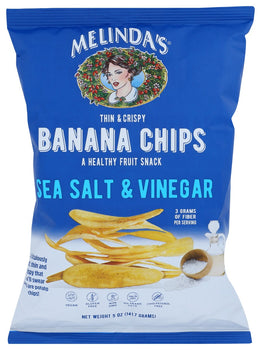 MELINDAS: Banana Chips Sea Salt and Vinegar, 5 oz