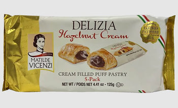 VICENZI: Delizia Hazelnut Cream Puff Pastry, 4.41 oz