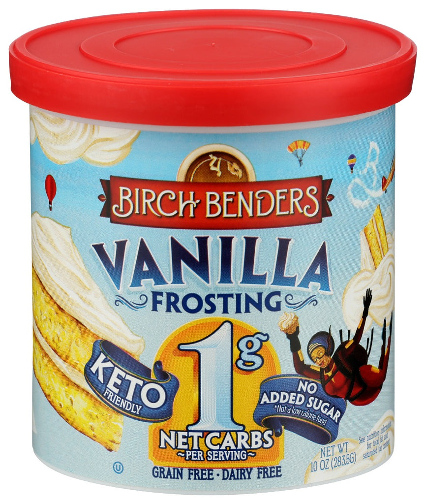 BIRCH BENDERS: Keto Vanilla Frosting, 10 oz