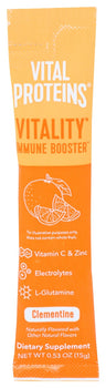 VITAL PROTEINS: Vitality Immune Booster Clementine, 15 gm