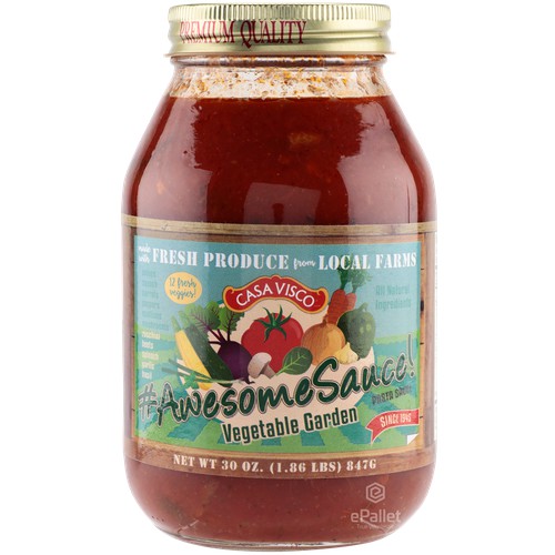 CASA VISCO: Awesome Sauce Vegetable Garden, 30 oz