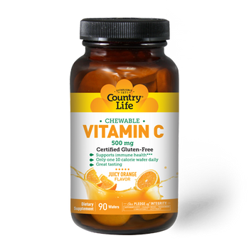 COUNTRY LIFE: Wafer Vitamin C 500Mg, 90 tb