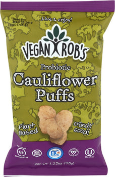 VEGANROBS: Probiotic Cauliflower Puffs, 1.25 oz