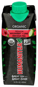 HUMANITEA: Wildberry Plus Lime Hibiscus Tea, 16.9 fo