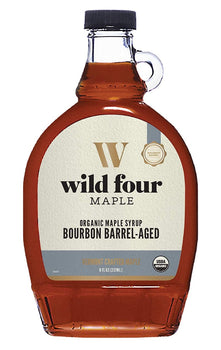 WILD FOUR: Organic Maple Syrup Bourbon Barrel Aged, 8 fo