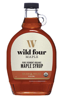 WILD FOUR: Pure Vermont Organic Maple Syrup, 8 fo