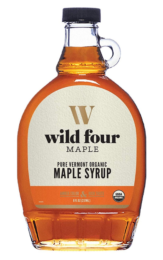 WILD FOUR: Pure Vermont Organic Maple Syrup, 8 fo