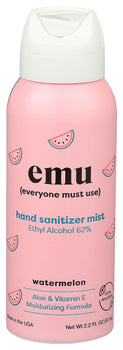 EMU: Hand Sanitizer Mist Watermelon, 2.2 oz