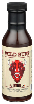 WILD BUFF: Fire Sweet Ghost Pepper Bbq Sauce, 12 oz