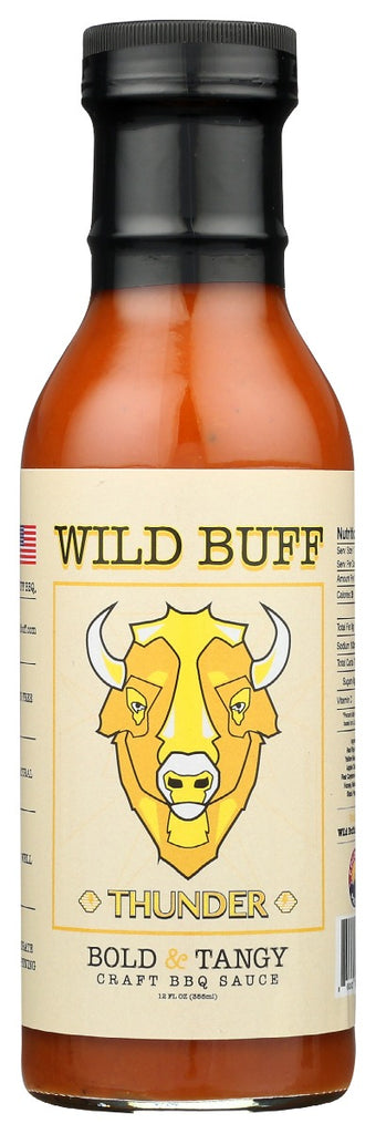 WILD BUFF: Thunder Bold Tangy Bbq Sauce, 12 oz