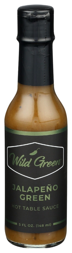 WILD GREEN: Jalapeno Green Hot Table Sauce, 5 oz