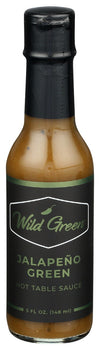 WILD GREEN: Jalapeno Green Hot Table Sauce, 5 oz