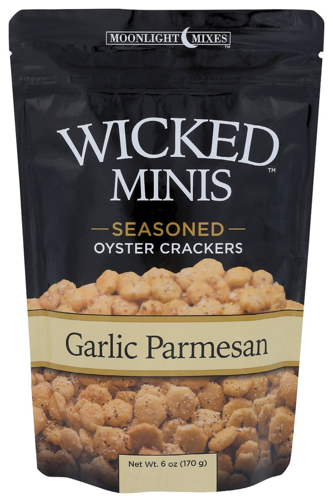 WICKED MIX: Garlic Parmesan Seasoned Oyster Crackers, 6 oz