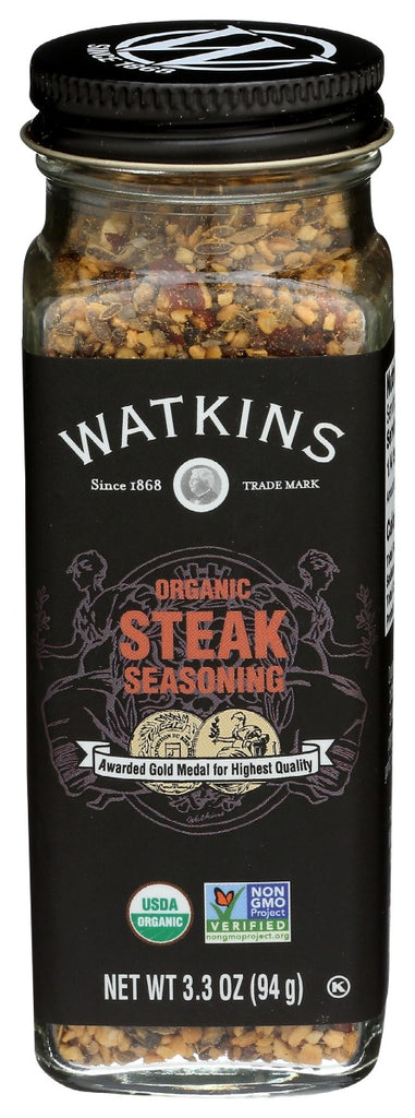 WATKINS: Organic Steak Seasoning, 3.3 oz