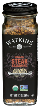 WATKINS: Organic Steak Seasoning, 3.3 oz