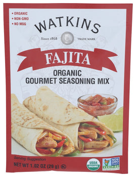 WATKINS: Organic Fajita Seasoning Mix, 1.02 oz