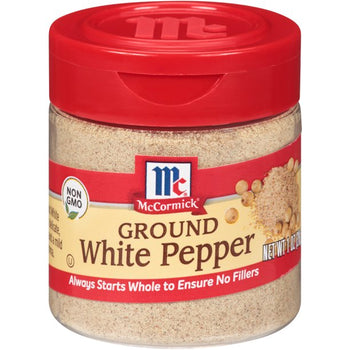 MC CORMICK: Ground White Pepper, 1 oz